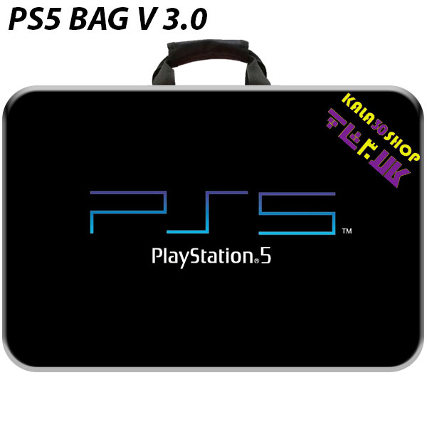 کیف حمل دارای ضربه گیر سونی پلی استیشن پنج (PS5) اسلیم و فت طرح لوگو پلی استیشن