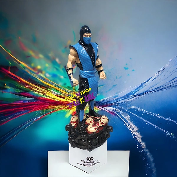 مجسمه اکشن فیگور سرامیکی مورتال کمبت کاراکتر ساب زیرو Mortal Kombat Sub-Zero