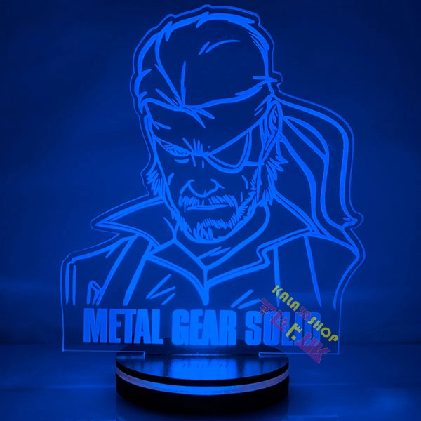 چراغ خواب 3 بعدی LED سه بعدی طرح متال گیر سالید Metal Gear Solid