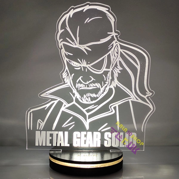 چراغ خواب 3 بعدی LED سه بعدی طرح متال گیر سالید Metal Gear Solid